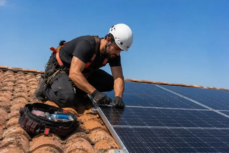 Maintenance et monitoring de panneaux solaires à Saint-Laurent-le-Minier