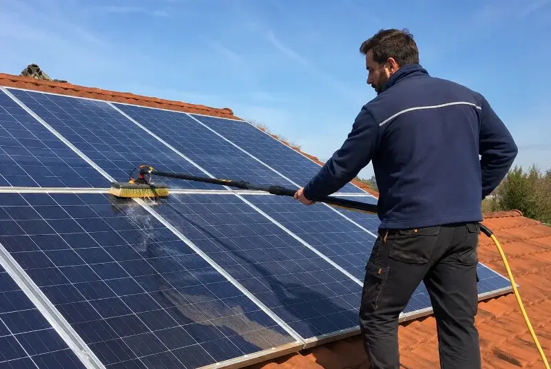 Nettoyage et entretien de panneaux solaires à Saint-Laurent-le-Minier