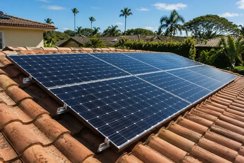 Installation de panneaux solaires à Saint-Laurent-le-Minier